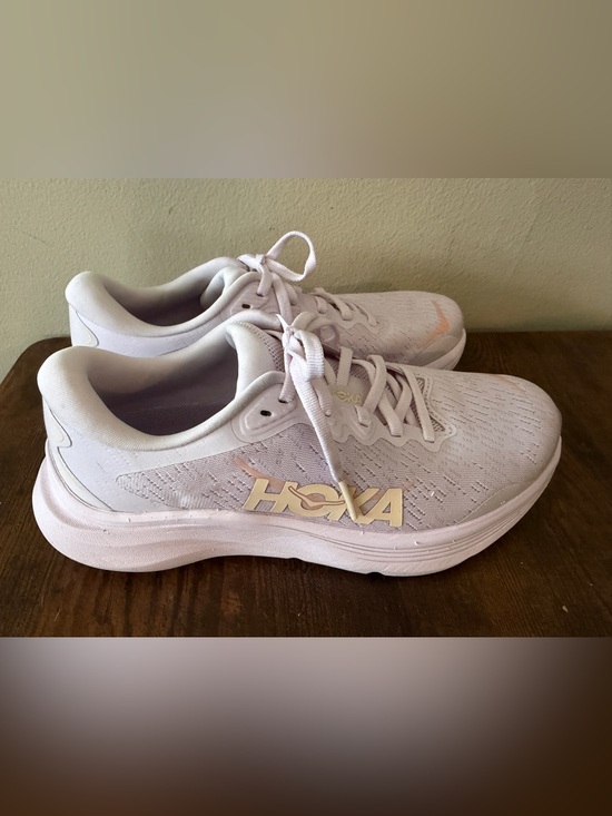 Hoka Shoes - Hoka Women's Light Pink Athletic Running Shoes Solimar 2 Size 6